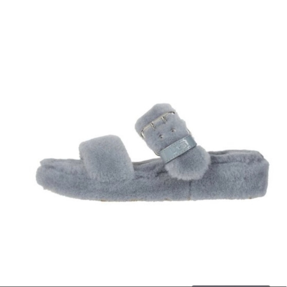 Ugg Fuzz Yeah Genuine Shearling Slipper Sandal sz 6